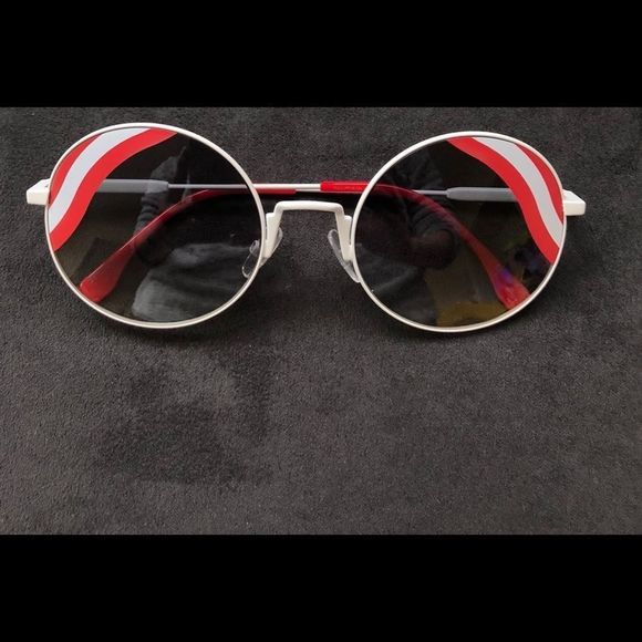 Fendi Red & White Sunglasses main image 7